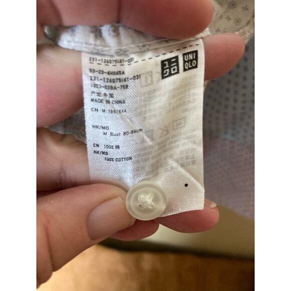 Mix Media Button Up by Ines De La Fressange Paris Sz M - Picture 5 of 7